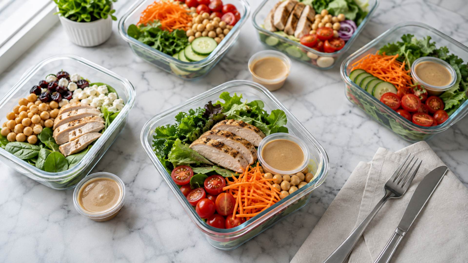 best meal prep containers for salads with dressing separated