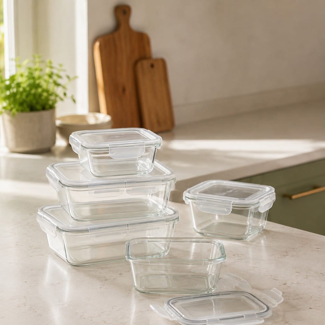 Isrova Kitchen Reviews — bright modern kitchen with organized food storage containers on a counter